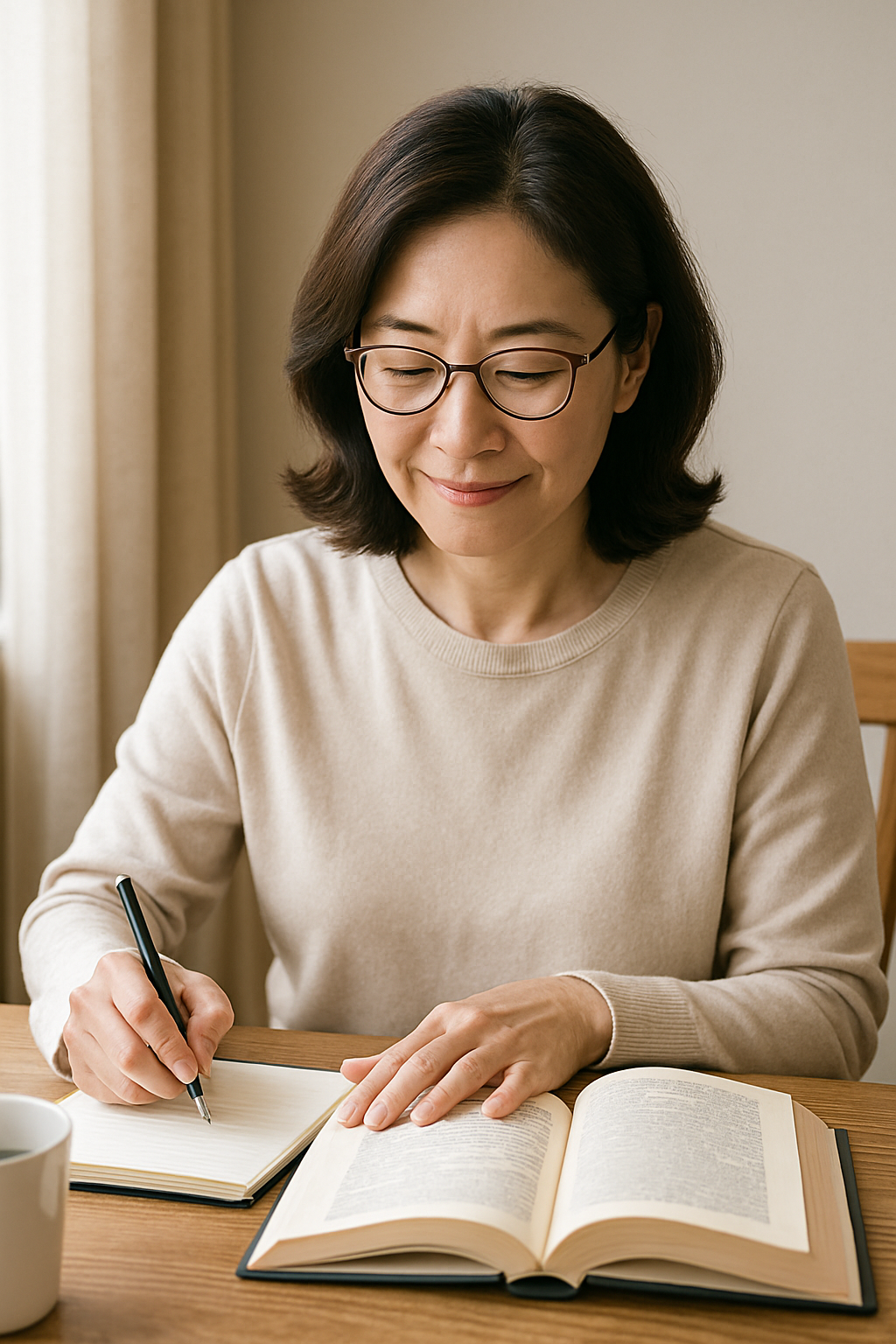 책을 읽는 사람의 모습입니다.