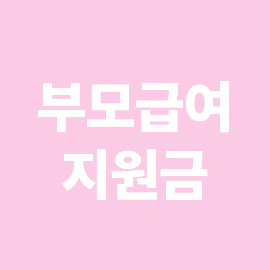 부모급여지원금