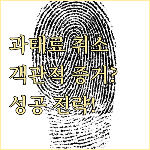 과태료 처분 취소 성공률 높이는 객관..