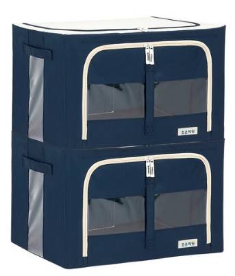 조은리빙 모던 리빙박스 100L, 네이비, 2p