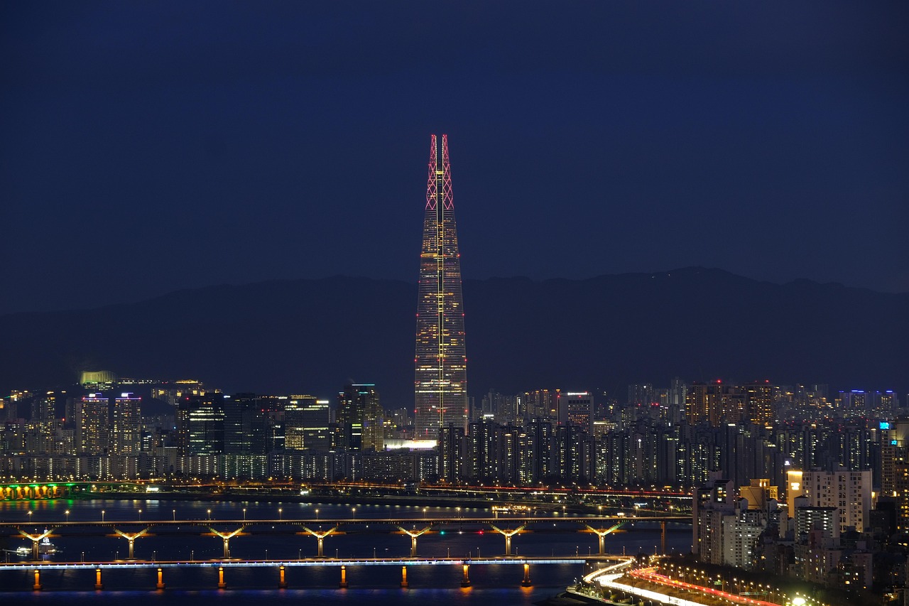 대한민국 도심 여행지 야경 사진