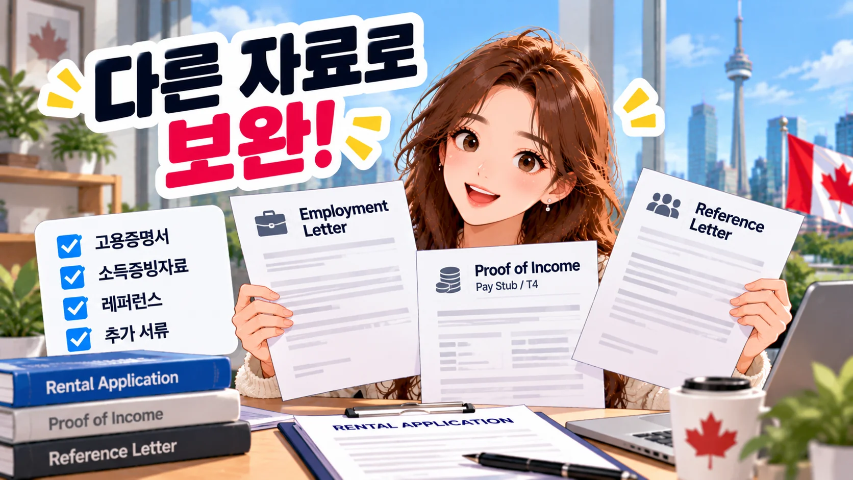 캐나다렌트-소득고용증빙자료