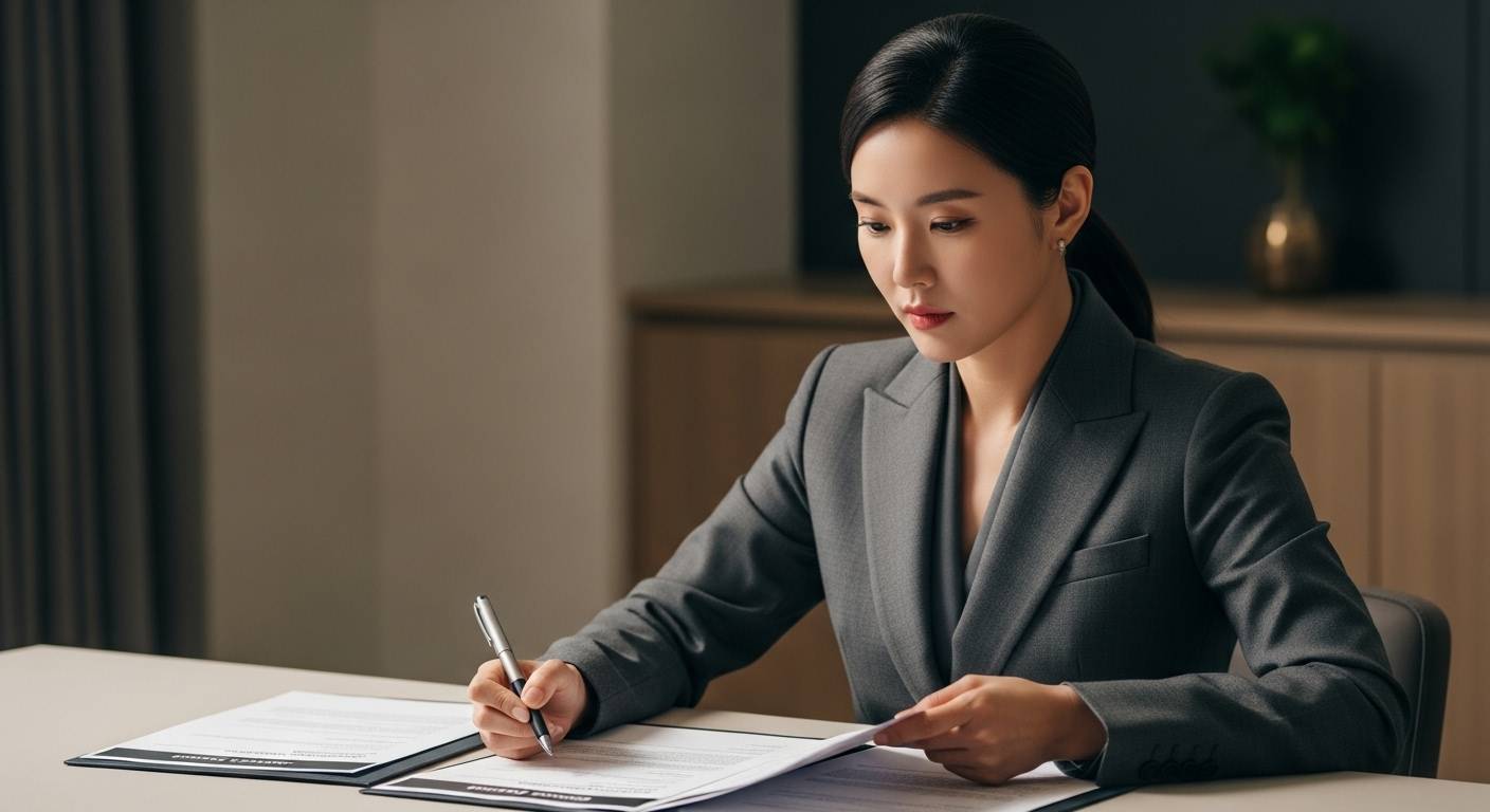 고용노동부 정책 안내서를 확인하는 장면