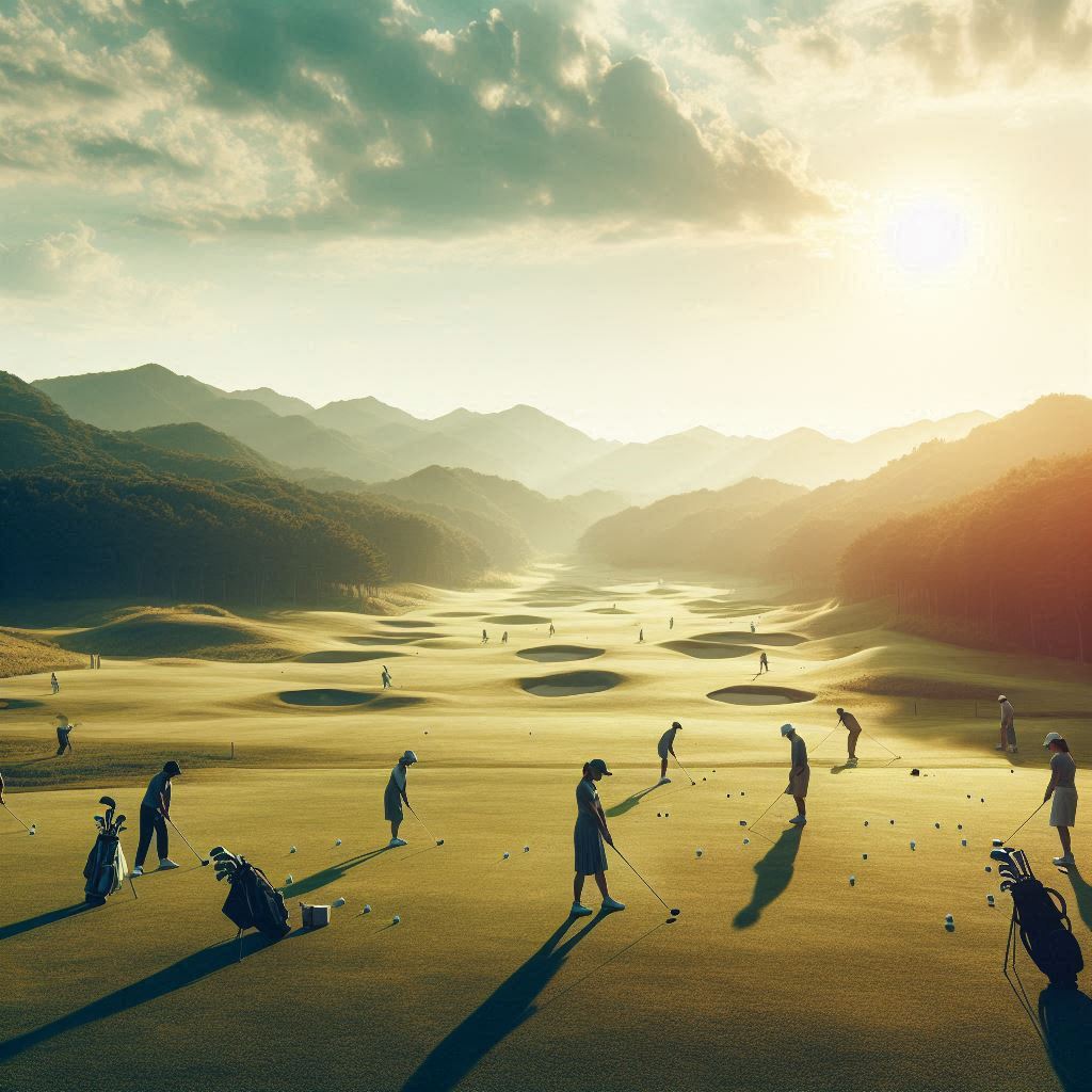 실외골프연습장 배경