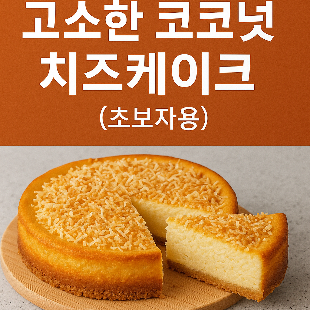 코코넛 치즈케이크 레시피