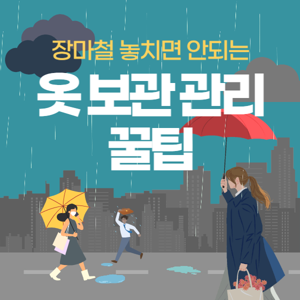 장마철 옷 관리 꿀팁