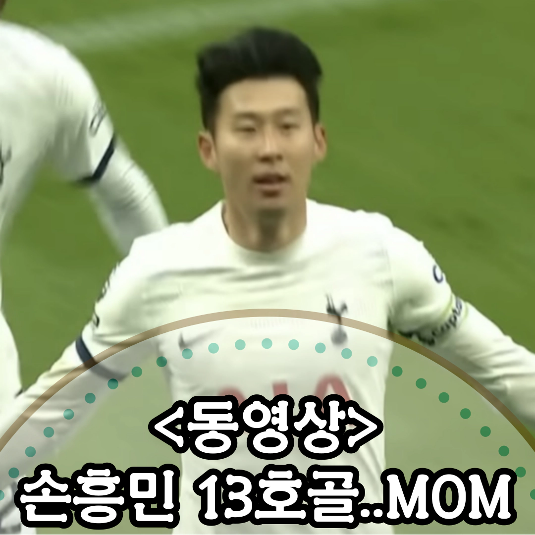 [동영상]손흥민 13호골...경기 MOM 선정