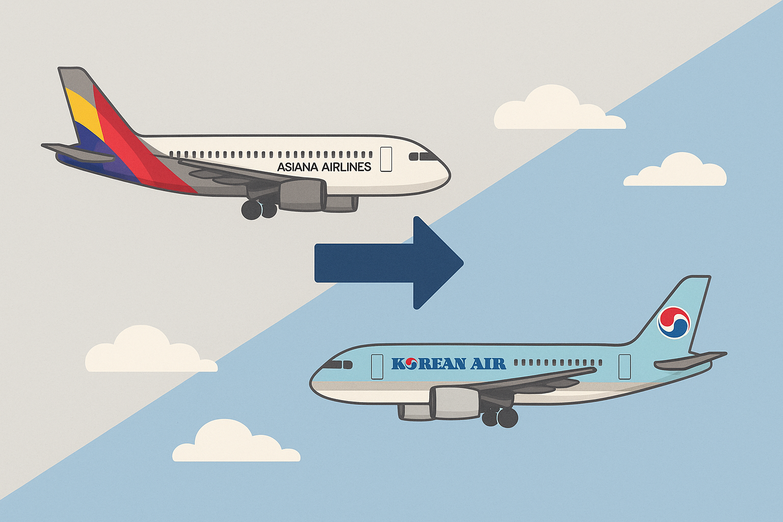 대한항공 아시아나 마일리지 통합 시기