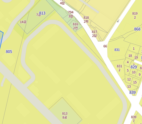 정부24 지적도 등본 무료 발급 방법 : 지적도 등본 예시 