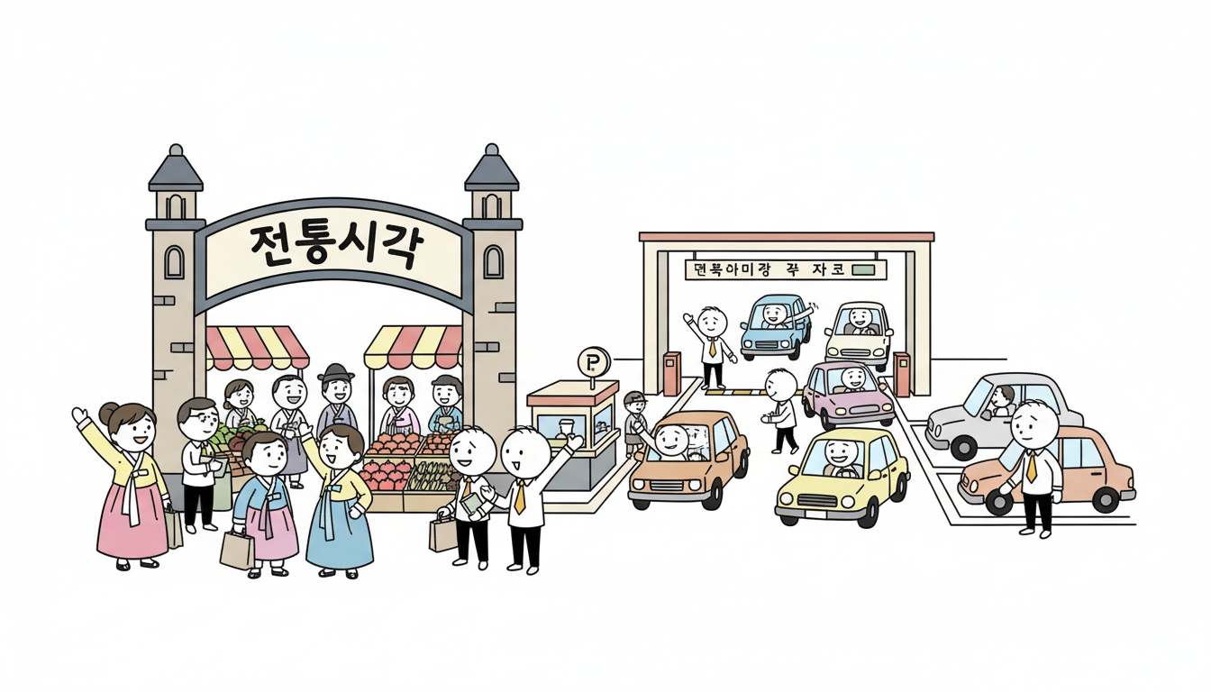 서울 5부제 제외 공영주차장 및 전통시장 현황