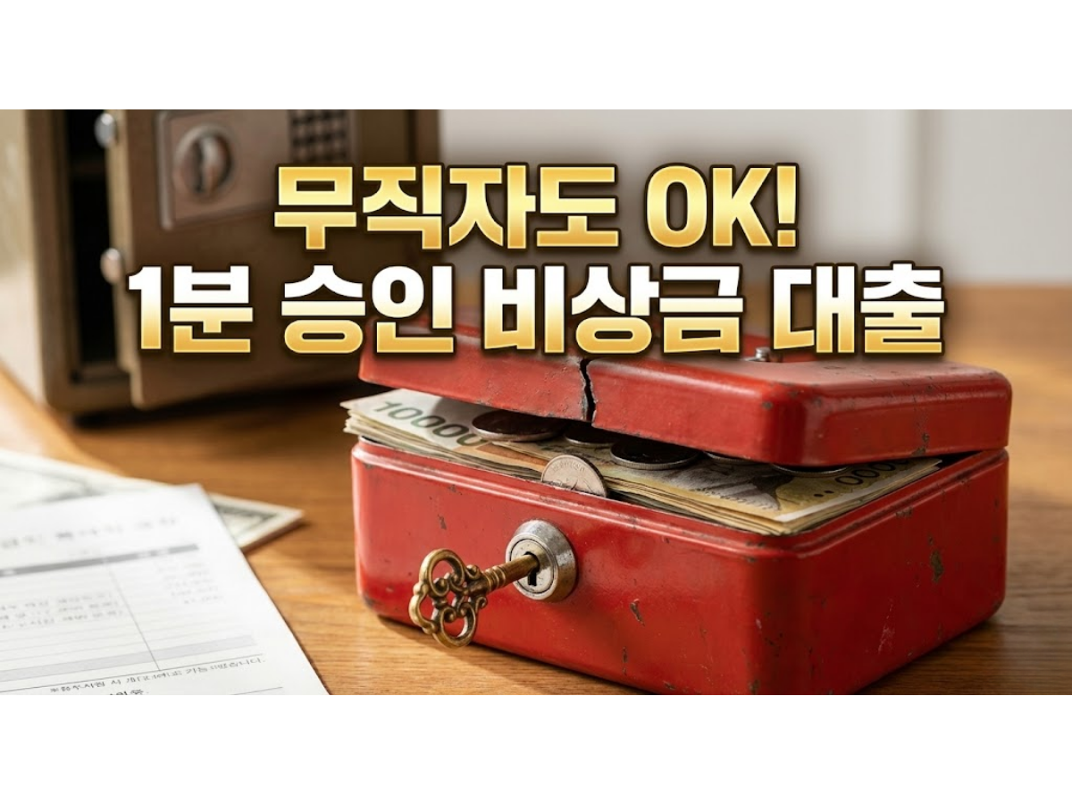 2026년 비상금 대출 신청방법 및 금리, 1금융권 무직자 소액대출 완벽 비교