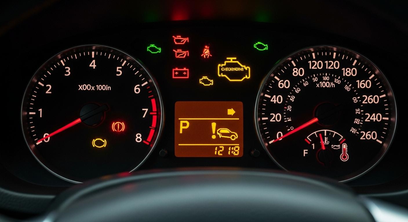 자동차 경고등 그림