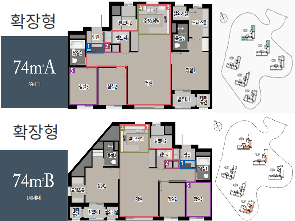 기흥푸르지오포레피스평면도2