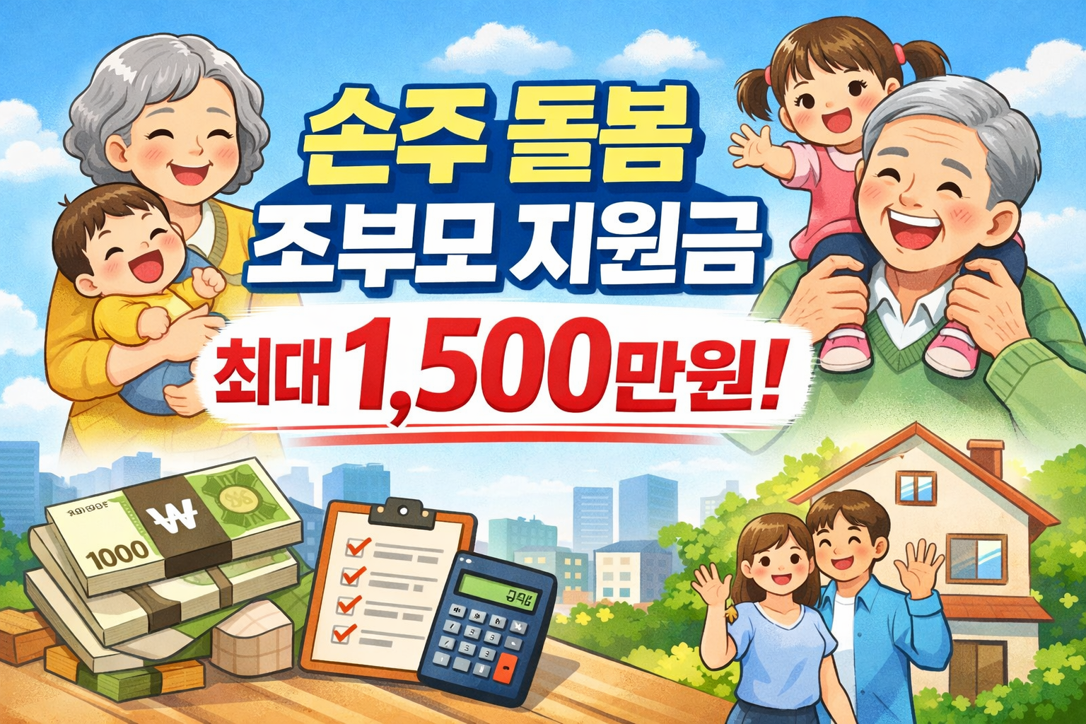 손주 돌봄, 정부 지원금