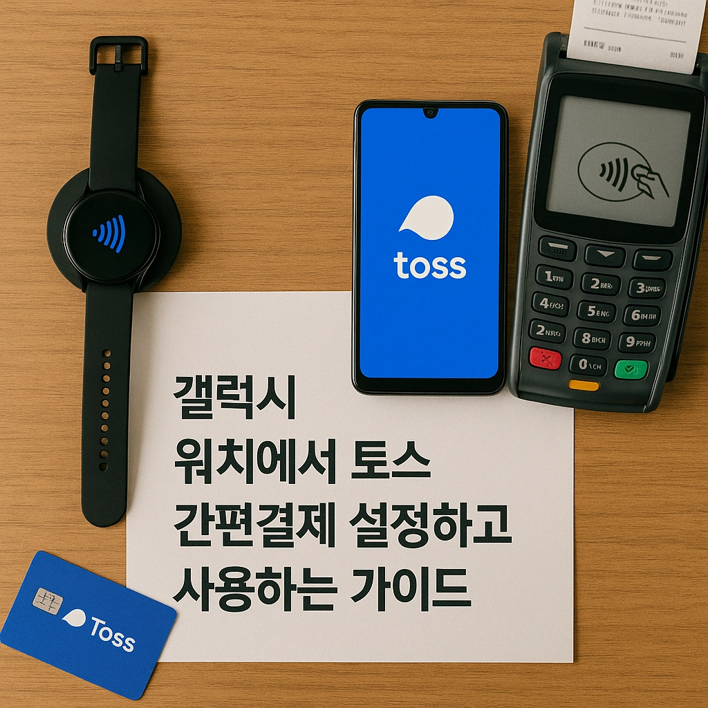 갤럭시 워치에서 토스 간편결제 설정하고 사용하는 가이드