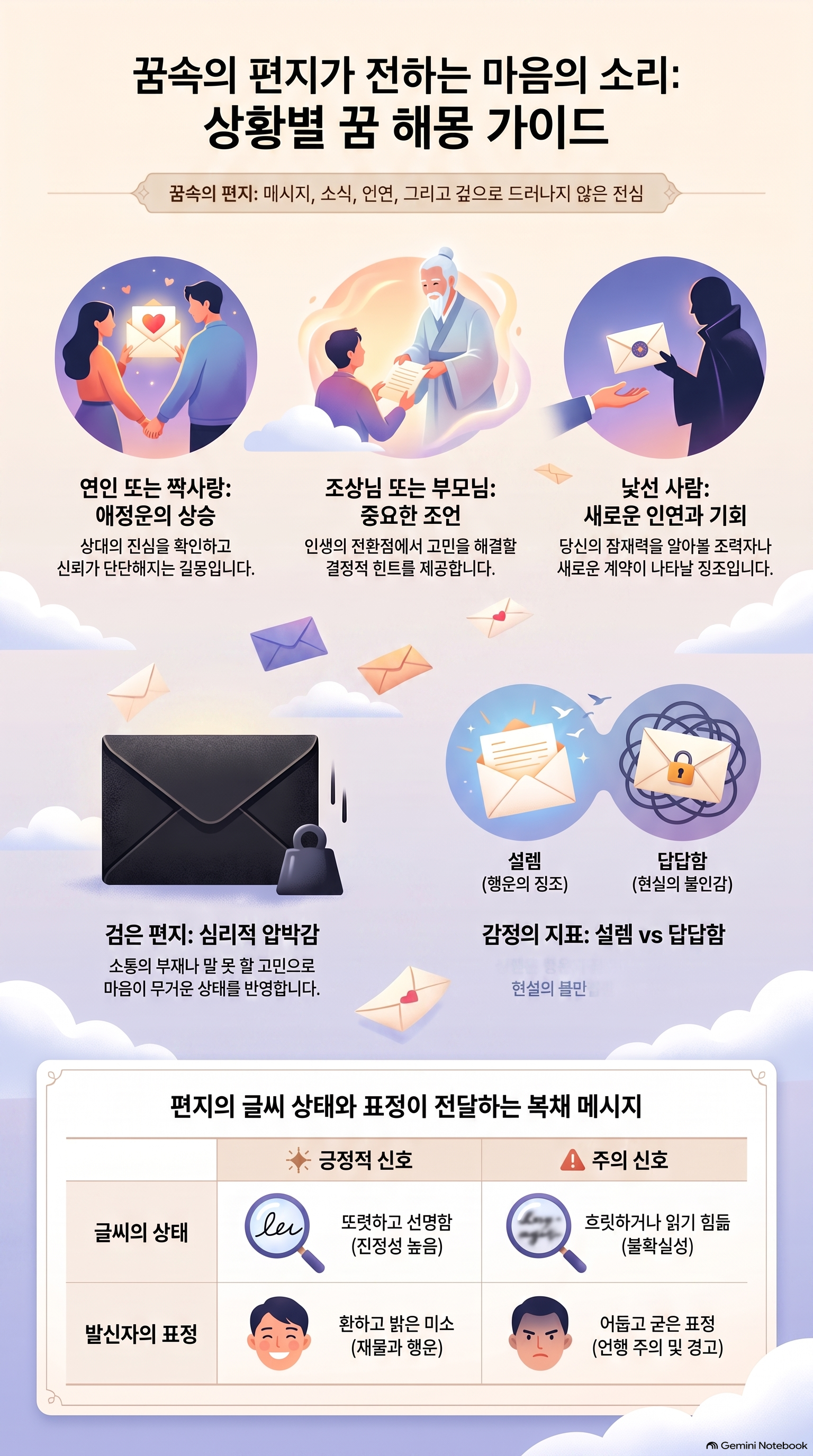 편지를 받는 꿈
