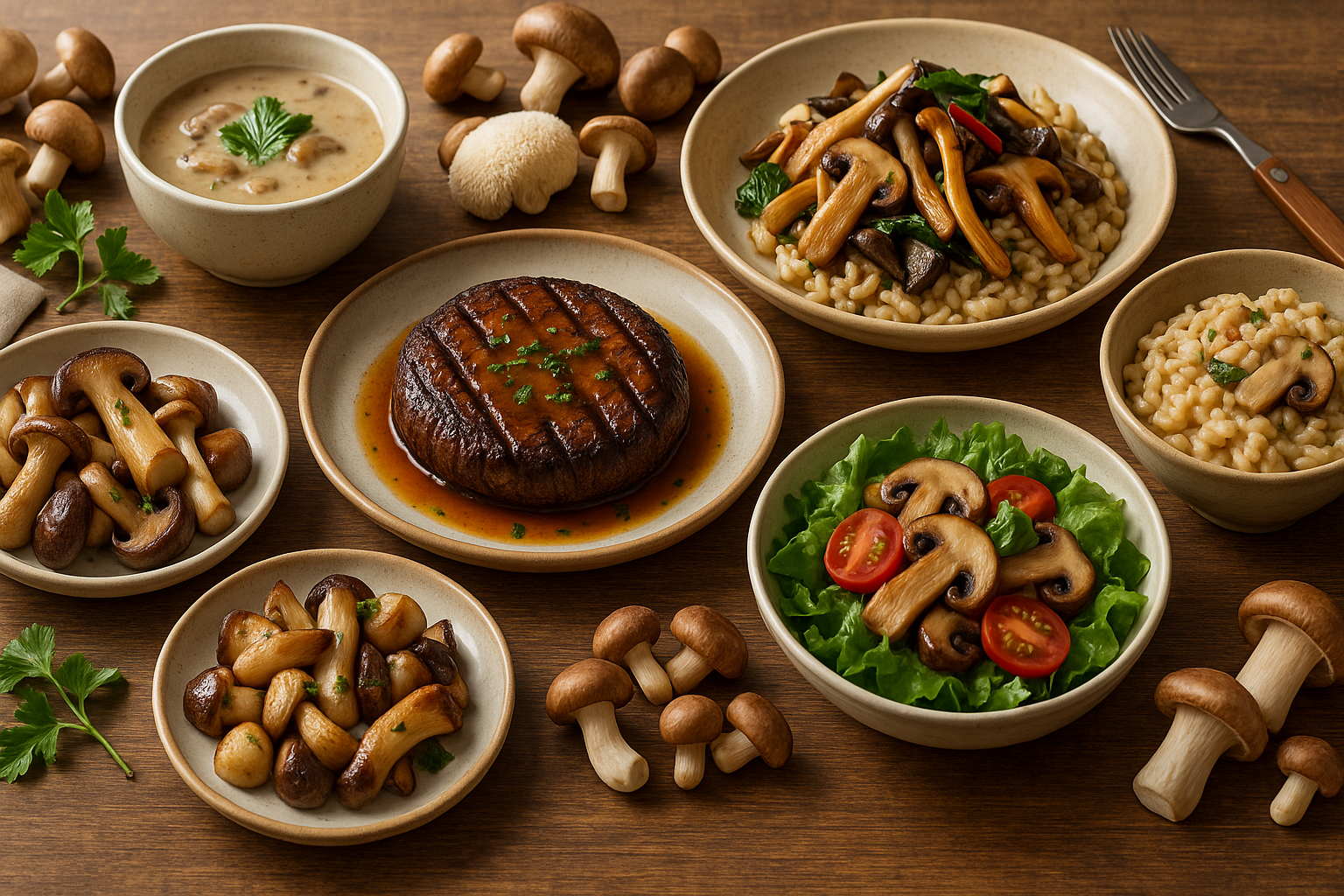 &quot;채식열풍 속 버섯&quot;에 대한 이미지입니다.