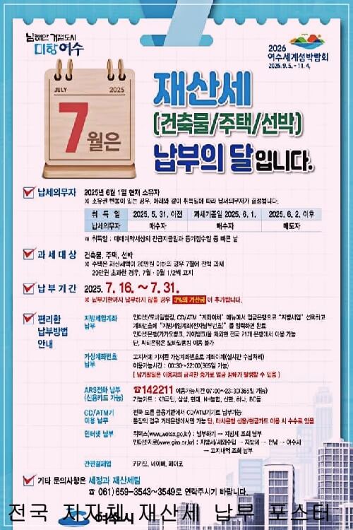 1세대 1주택자 재산세 감면 조건 요약 이미지
