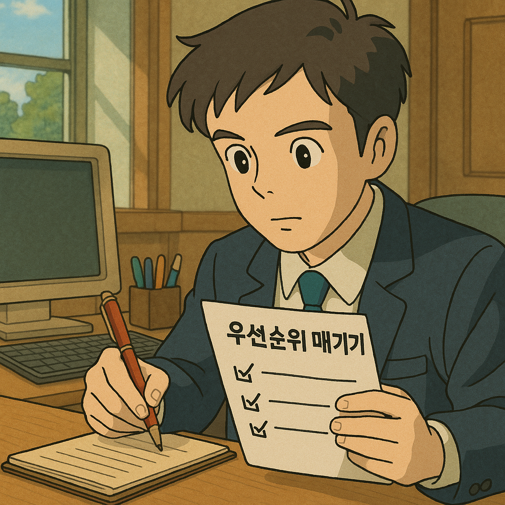 우선순위 매기기