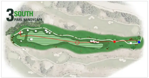 출처 : 필로스CC, 남코스 7홀, 8홀 코스 공략