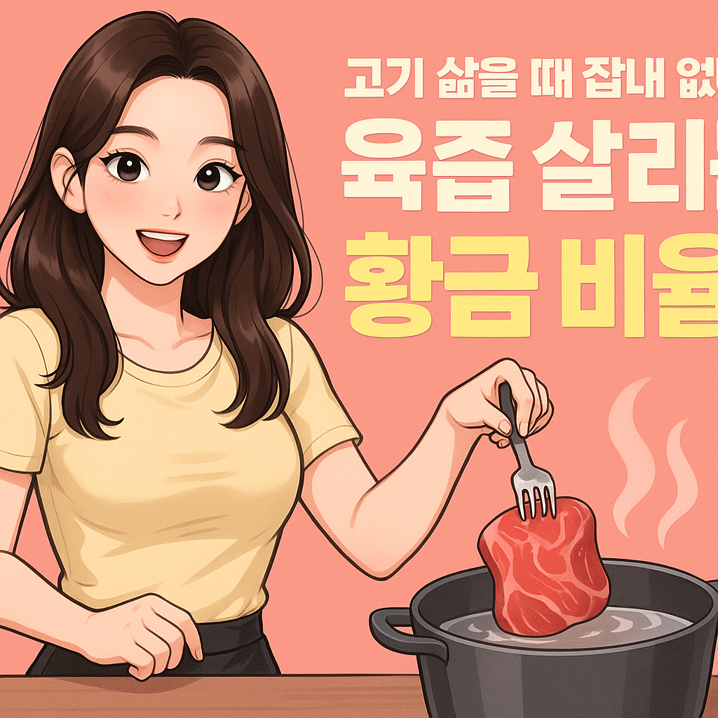 고기 삶을때 잘 삶는법