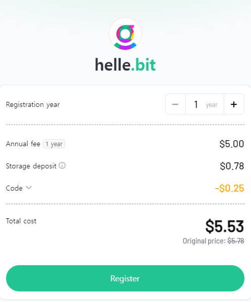 .bit fee