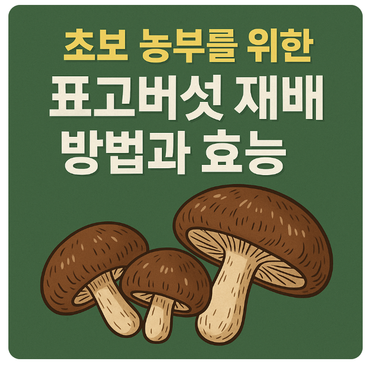 초보 농부를 위한 표고버섯 재배 방법과 효능 정리