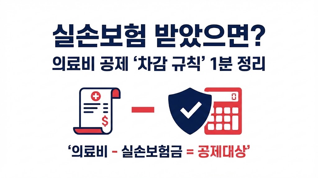 의료비 공제 실손보험 받았으면? 2026 연말정산 &lsquo;차감 규칙&rsquo; 한 번에 정리(과다공제 방지)
