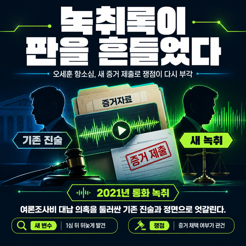 녹취록이 판을 흔들었다