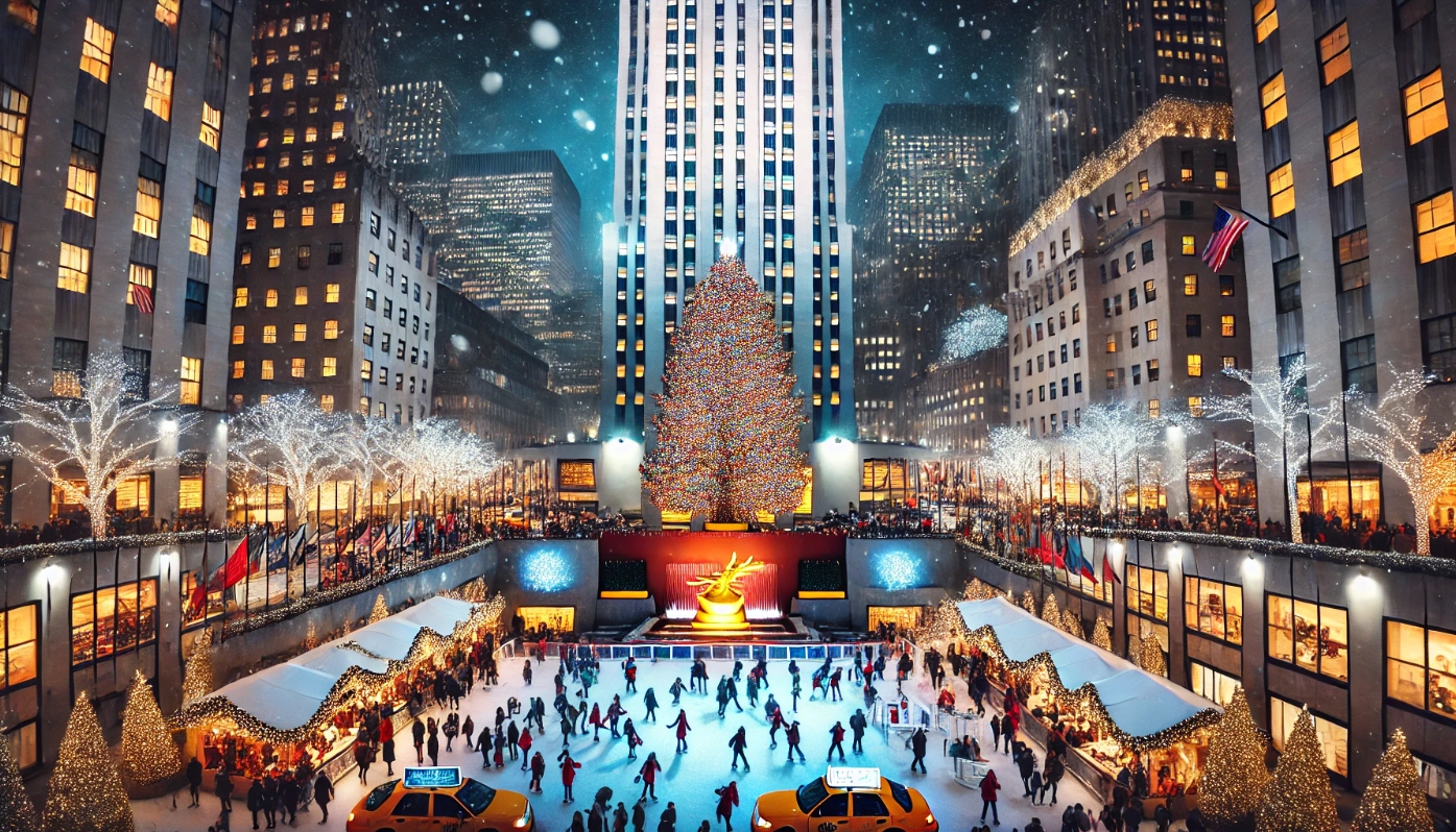 북미의 크리스마스를 나타내는 이미지입니다.