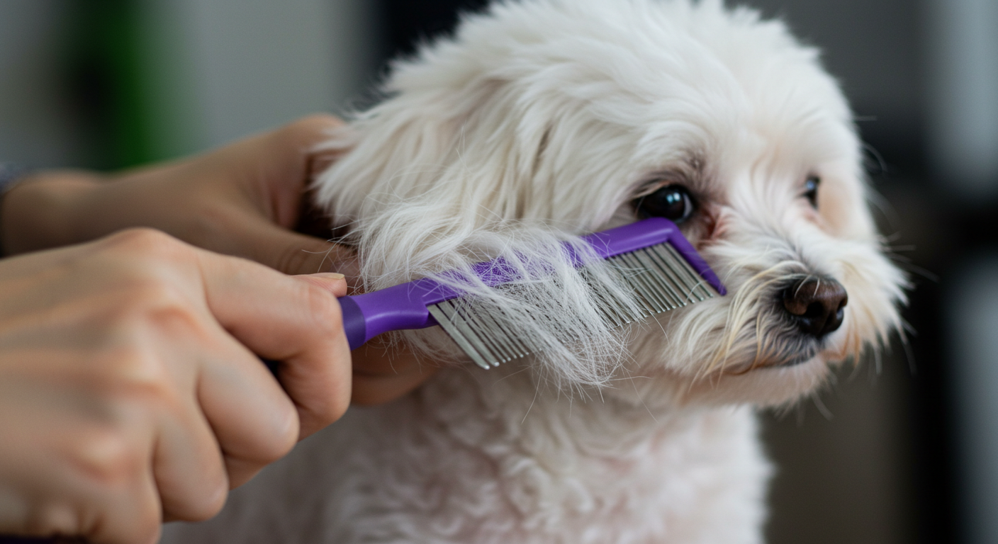 흰 털 관리: 눈물 자국(눈물 사료)과 입 주변 착색