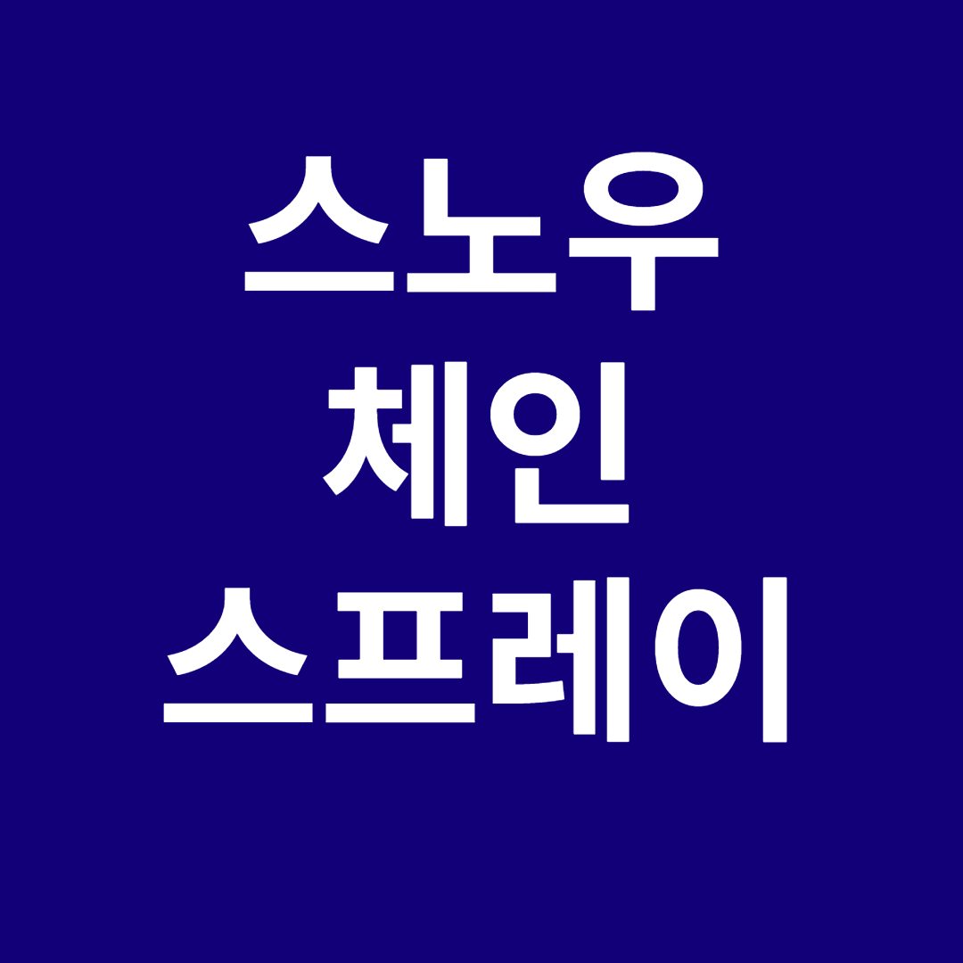 스노우 체인 스프레이