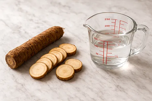 우엉차 재료 모음