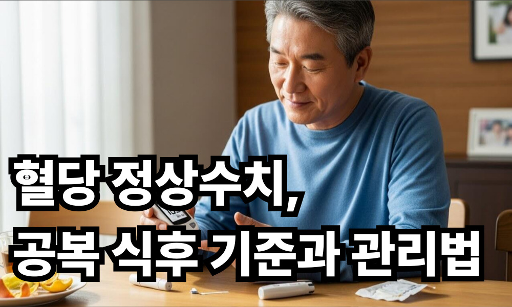 혈당 정상수치 사진 1