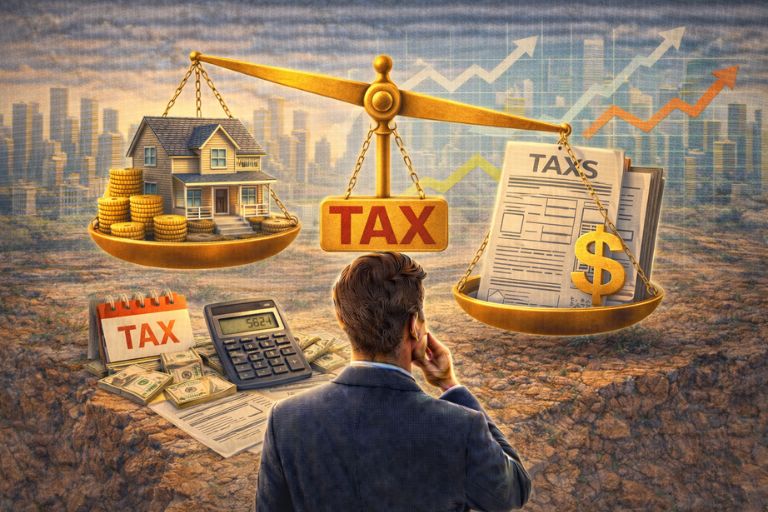 부동산 투자와 세금의 관계 관련 이미지