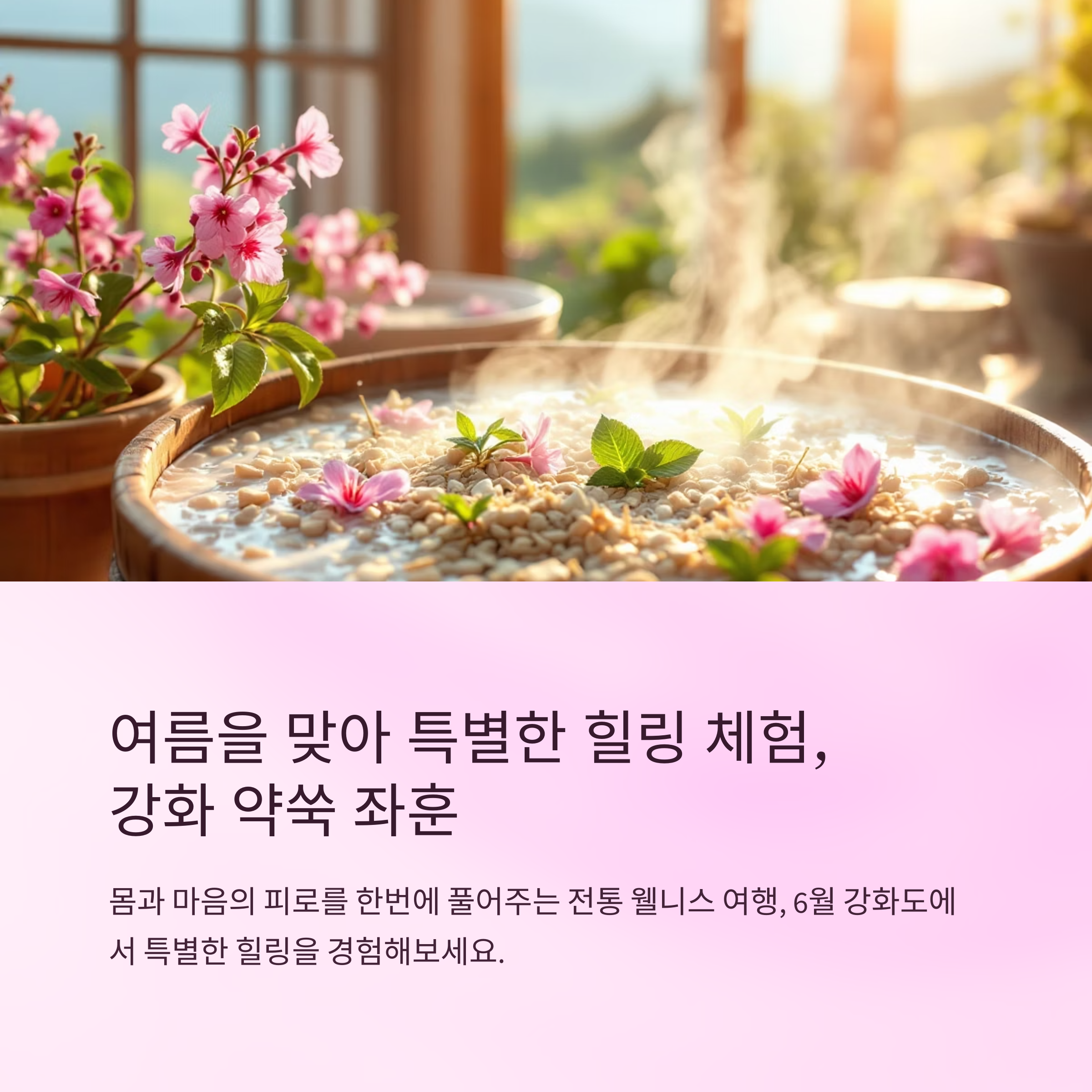 강화 약쑥 좌훈 체험, 6월 힐링 나들이 추천