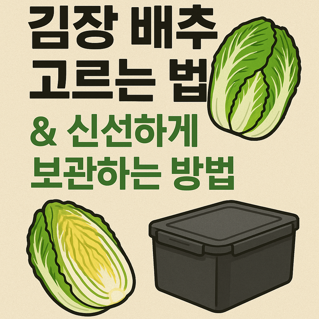 김장 배추 고르는 법 &amp; 신선하게 보관하는 방법