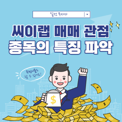 씨이랩 매매 전략과 관점 - 종목의 개별 특징 파악하기