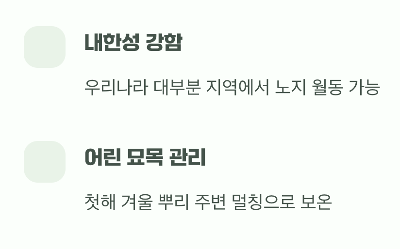 비결 5. 추운 겨울도 거뜬하게, '월동'