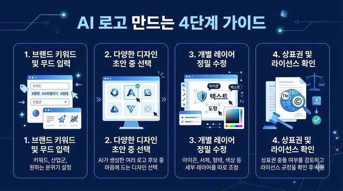 AI 로고 만드는 4단계 가이드