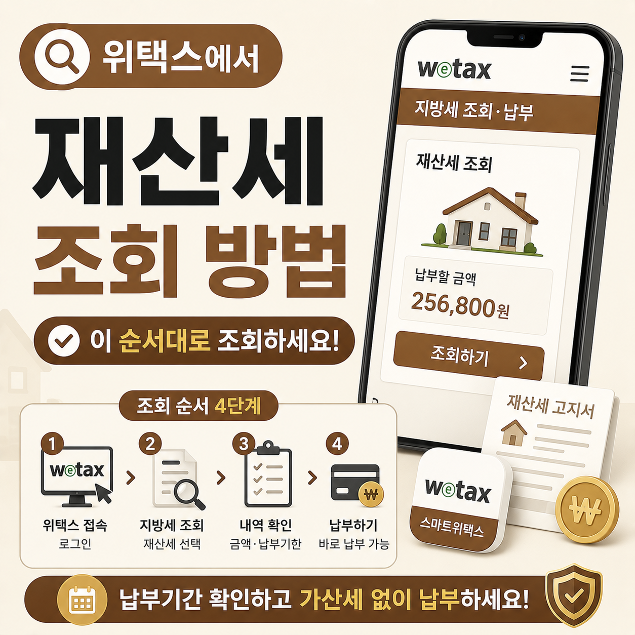 위택스에서 재산세 조회하는 방법 안내