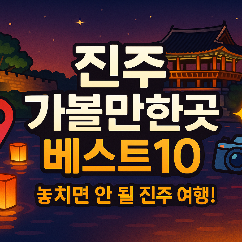 진주 가볼만한곳 베스트10