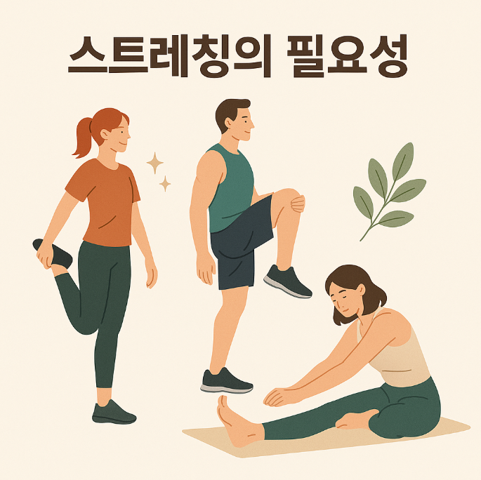 스트레칭 하고 있는 이미지