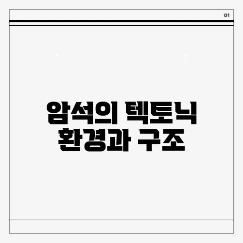 암석의 텍토닉 환경과 구조