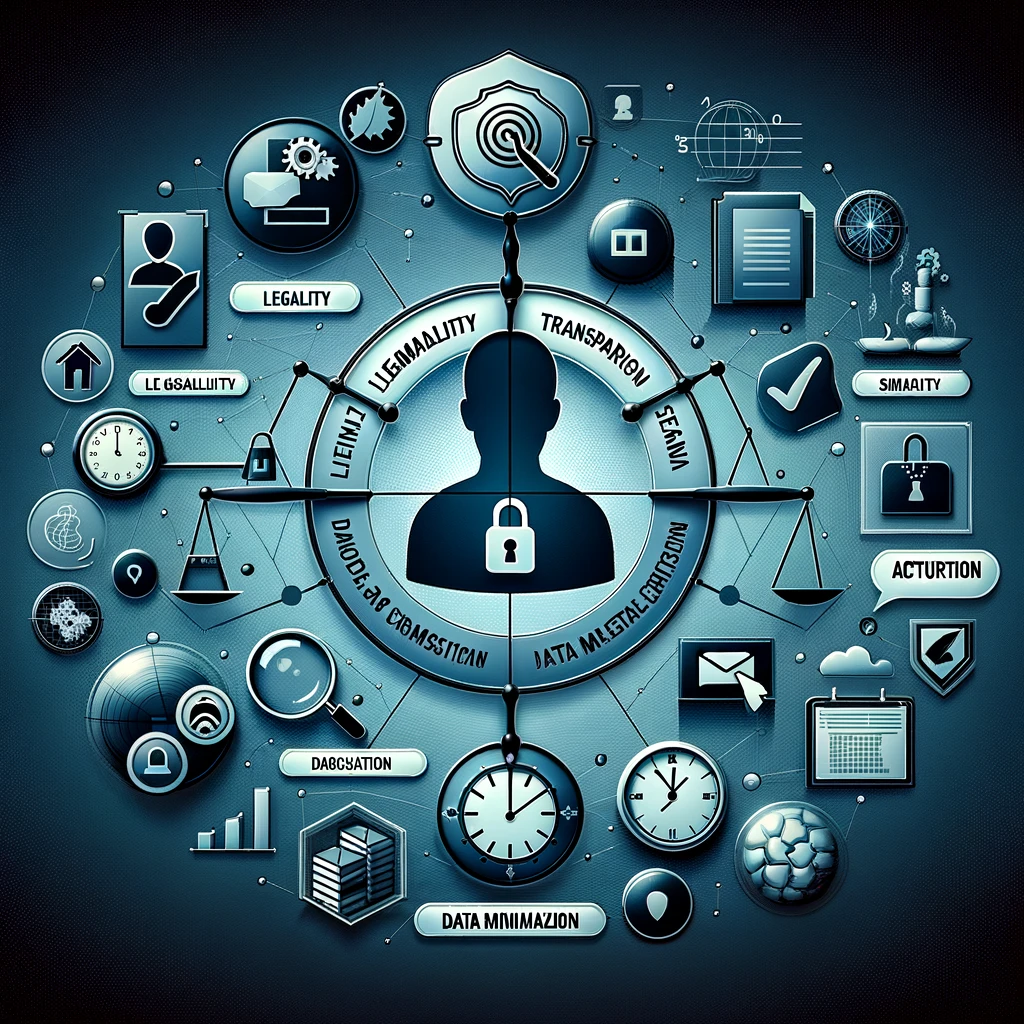 GDPR 및 개인정보 보호법 준수를 위한 웹 사이트 유지보수 - 개인정보 처리 원칙