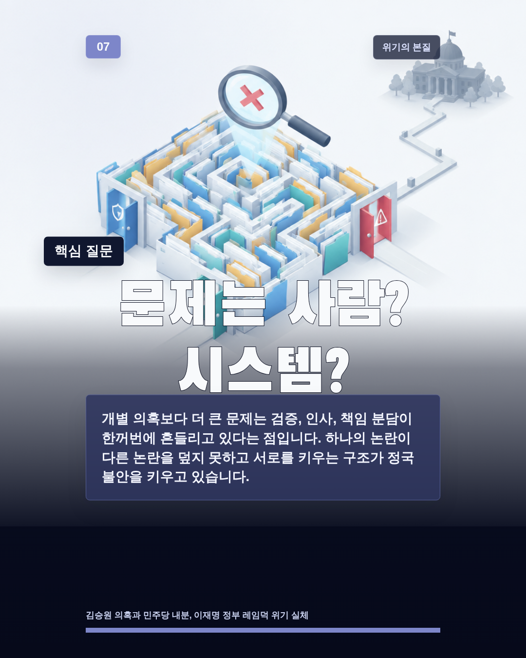 문제는 사람? 시스템?