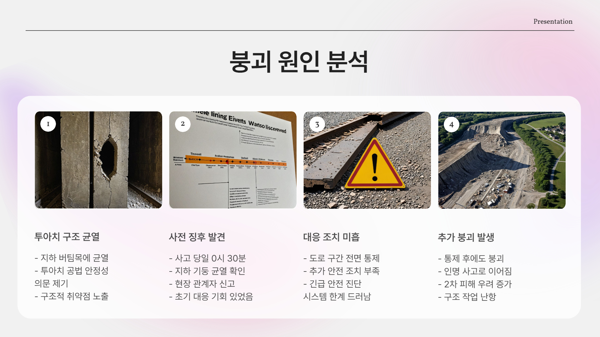 광명 신안산선 공사장 붕괴 사고 발생… 지하 터널 균열로 실종자까지