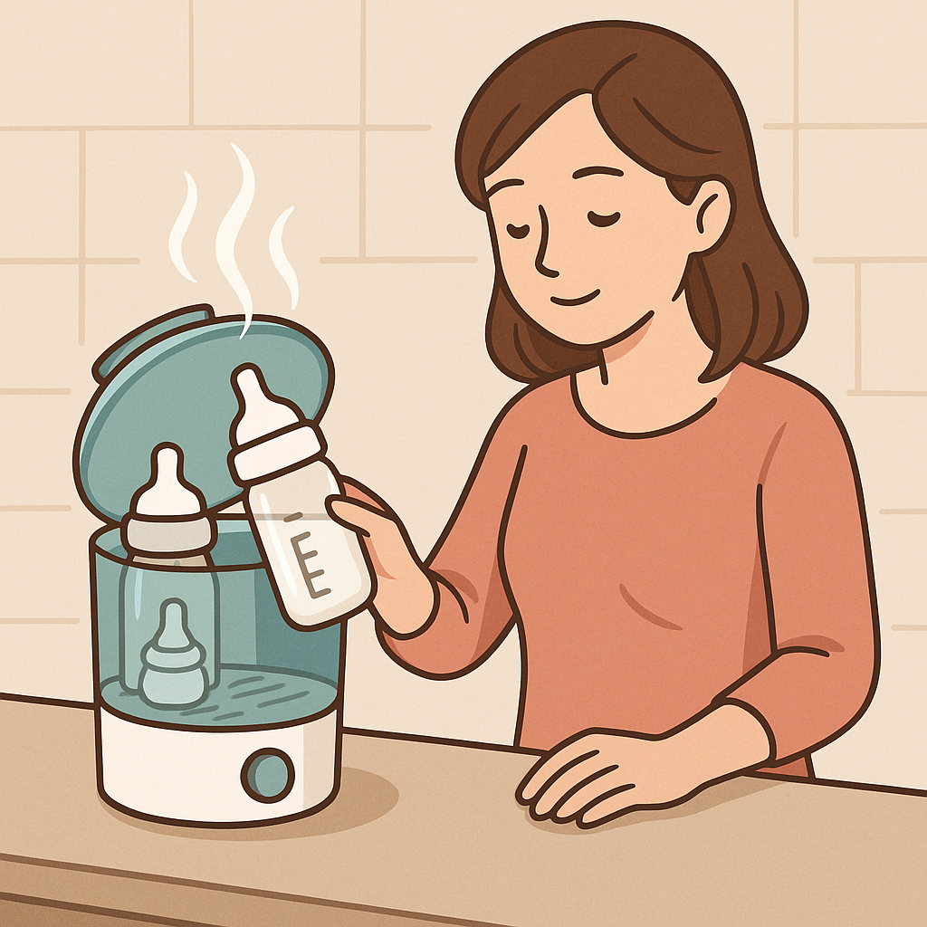 젖병 소독 관련 사진