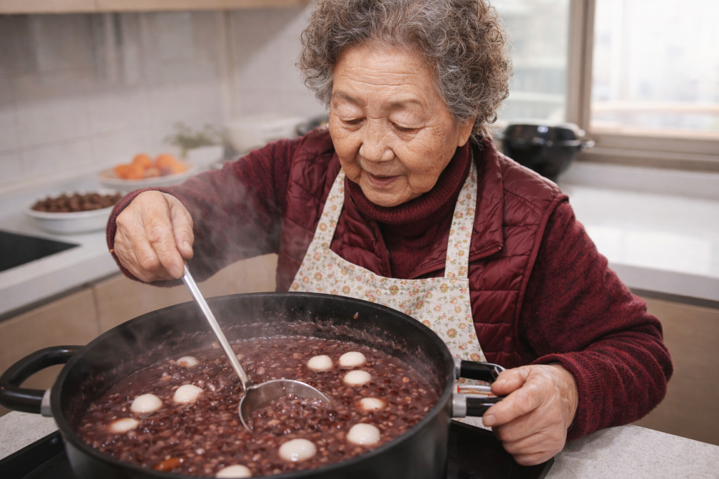동지팥죽 새알 넣고 3분만에 완성하는 법