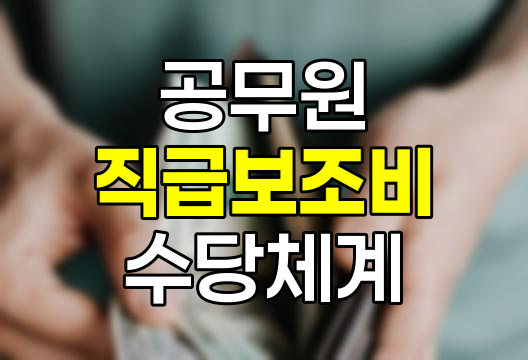 공무원 직급보조비 상세 분석, 문제점, 개선 방안 및 영향 관련 정보